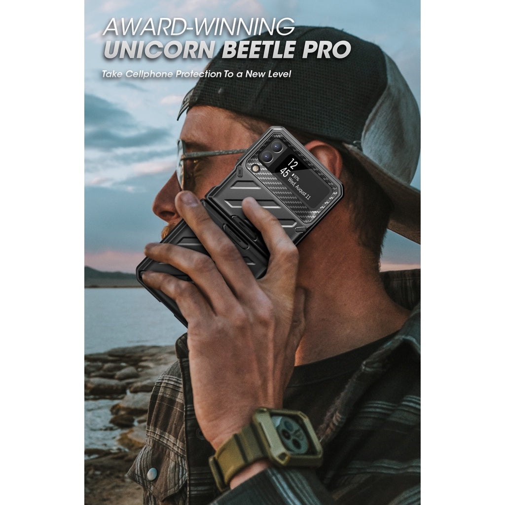 SUPCASE Unicorn Beetle Pro Samsung Galaxy Z Flip 4 5G (2022) Full-Body Dual Layer Rugged Protective Case with Holster