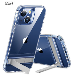 ESR Metal Kickstand iPhone 13 / 13 Pro Max Two-Way Stand Reinforced Drop Protection Flexible TPU Soft Back Case