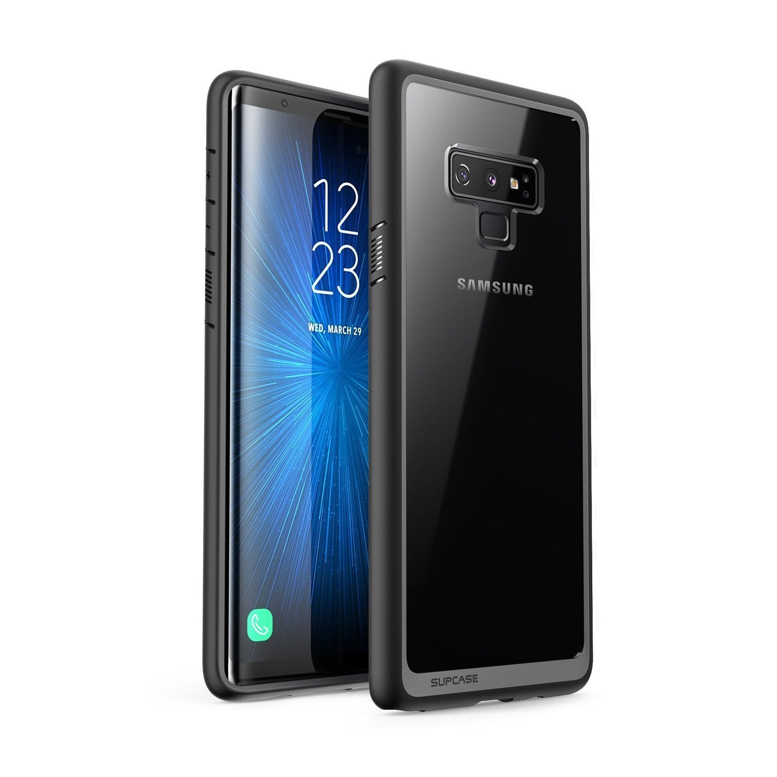 SUPCASE Galaxy Note 9 Unicorn Beetle Style Slim Clear Case - Black