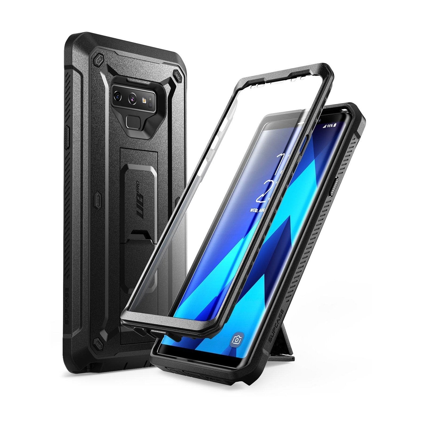 SUPCASE Galaxy Note 9 Unicorn Beetle Pro Rugged Holster Case - Black