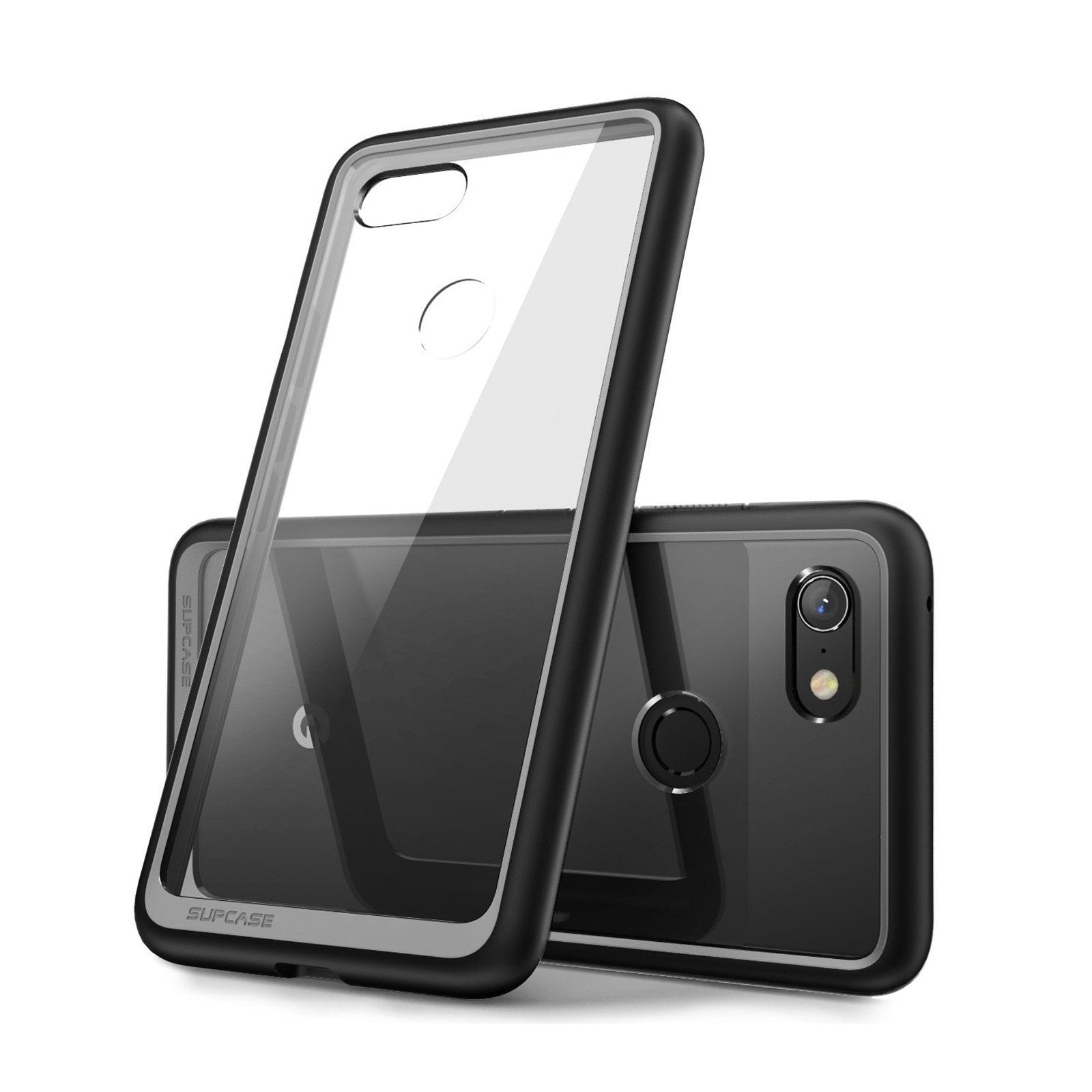 SUPCASE Google Pixel 3 Unicorn Beetle Style Protective Clear Case with TPU Bumper-Black