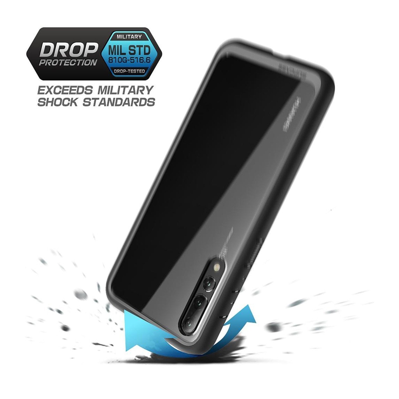 SUPCASE Huawei P20 / P20 Pro Unicorn Beetle Style Slim Clear Case - Black