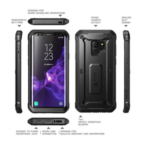 SUPCASE Galaxy S9 / S9 Plus Unicorn Beetle Pro Full Body Rugged Holster Case - Black