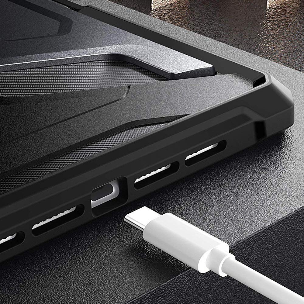 SUPCASE iPad 10.2 inci Sarung Berbilang Sudut Unicorn Beetle - Hitam