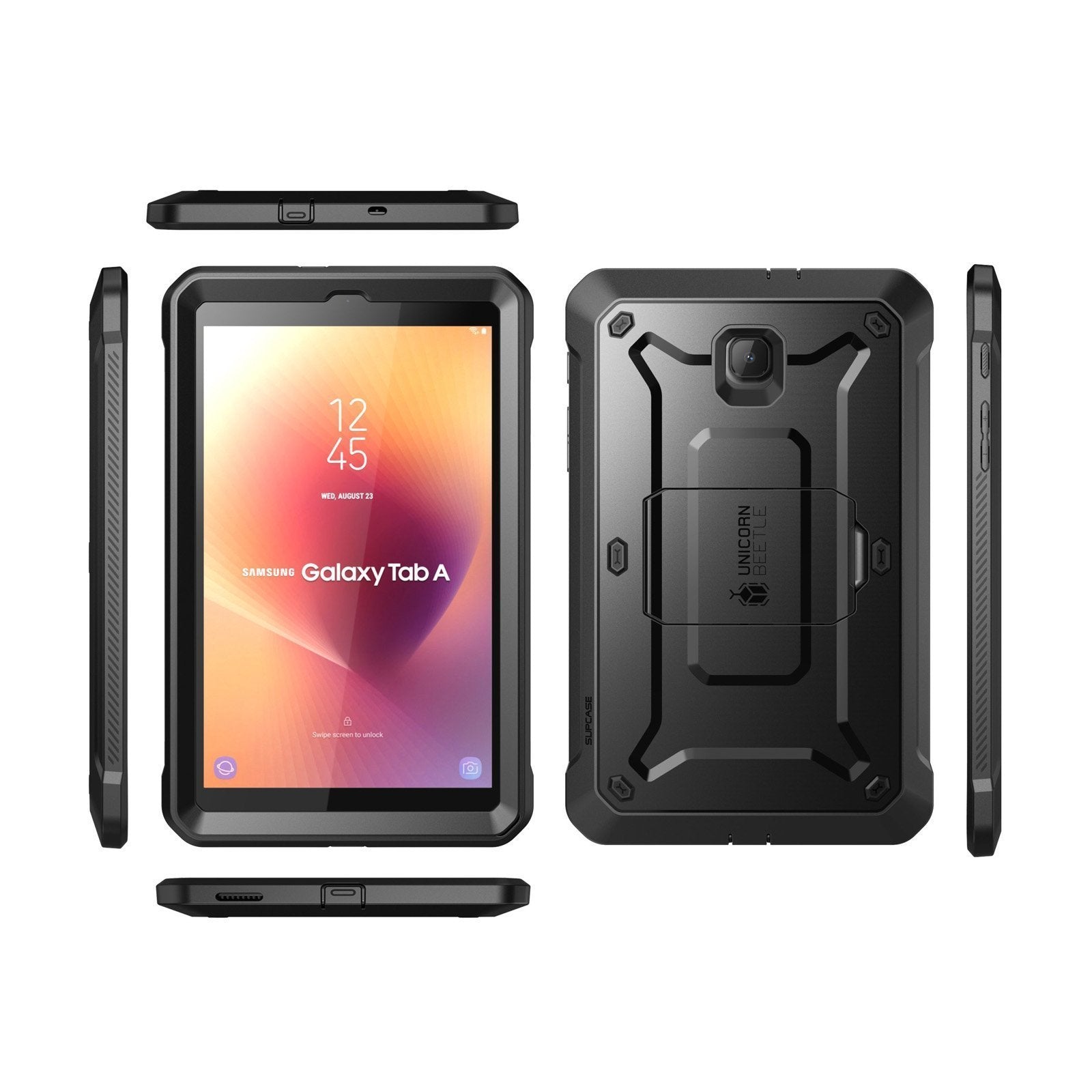 Supcase Unicorn Beetle Pro Galaxy Tab A 8 inch (2018) Rugged Case - Black