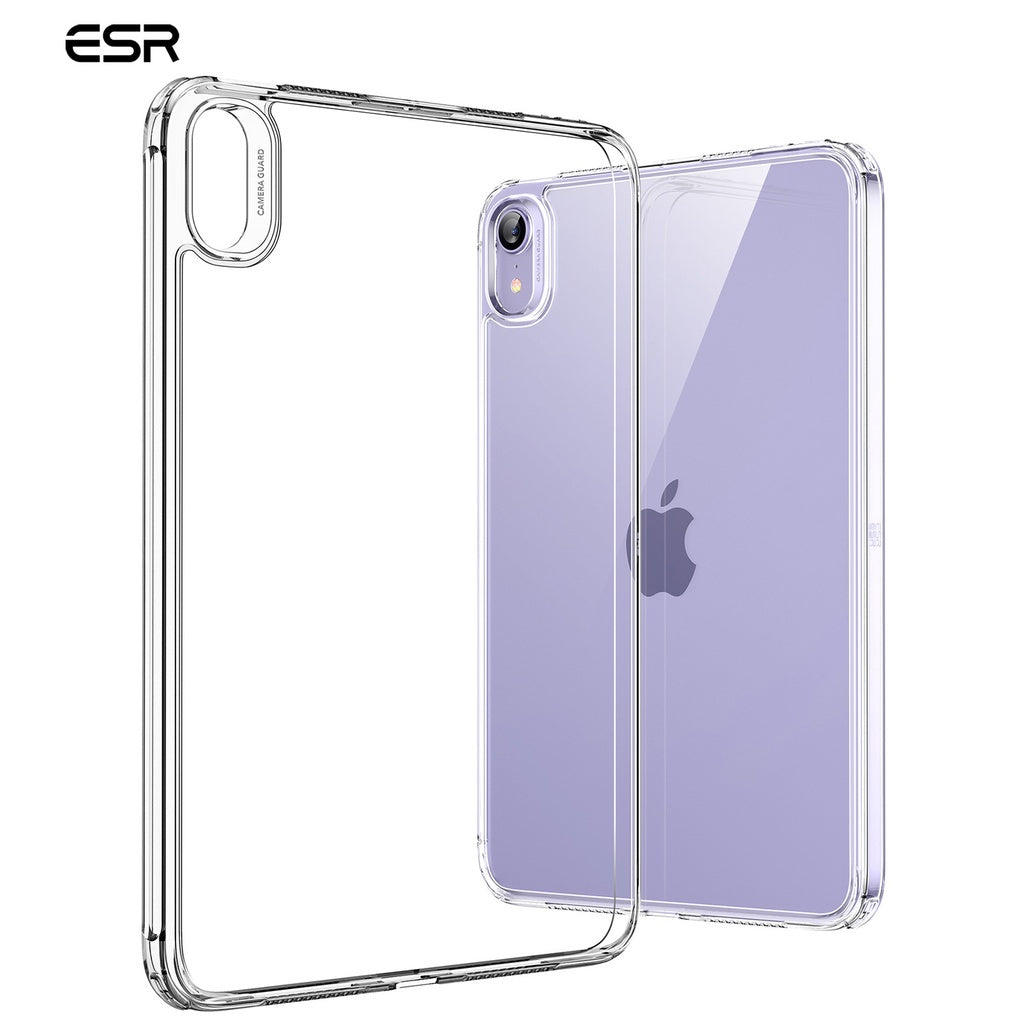 ESR Hybrid Back Clear iPad mini 6 2021 TPU Hard Back Cover iPad Mini 6th Generation Shockproof Protective Case