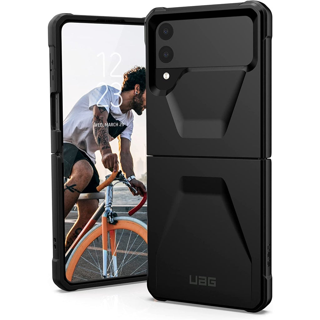 UAG Designed for Samsung Galaxy Z Flip 4 Case Civilian [Black] Sleek Ultra-Thin Feather-Light Case Cover