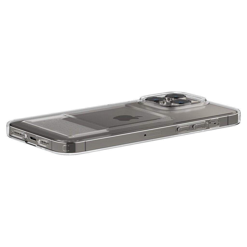 Spigen Crystal Slot Card Holder Case Compatible for iPhone 14 / Plus / Pro / Pro Max Case Cover Crystal Clear