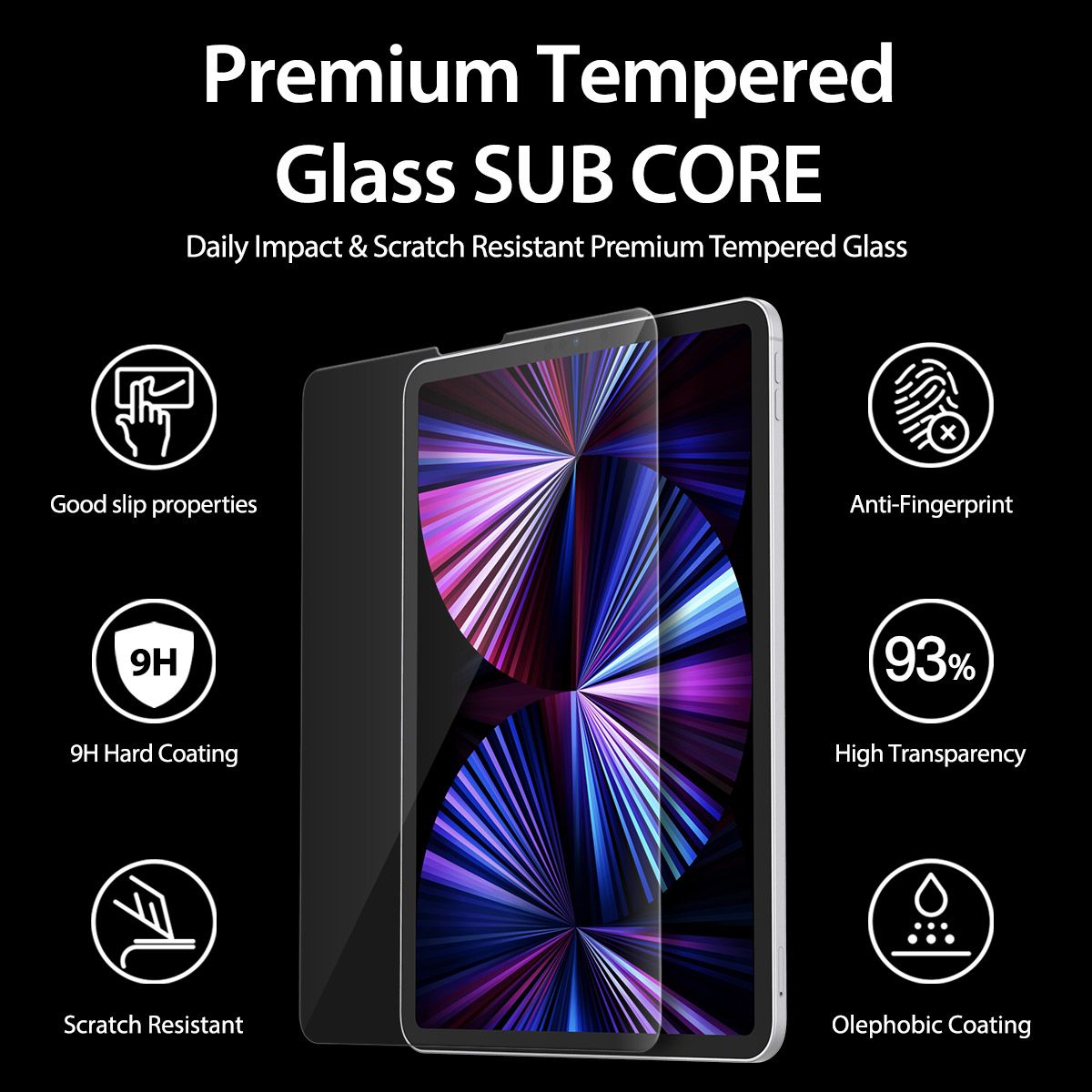 Araree Sub Core iPad Pro 11 / 12.9 inch (2021) Tempered Glass Screen Protector