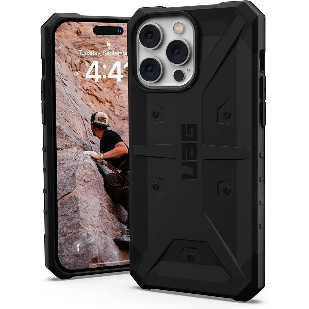 UAG Pathfinder Black Case Compatible for iPhone 14 Pro Max Slim Lightweight Shockproof Dropproof Rugged