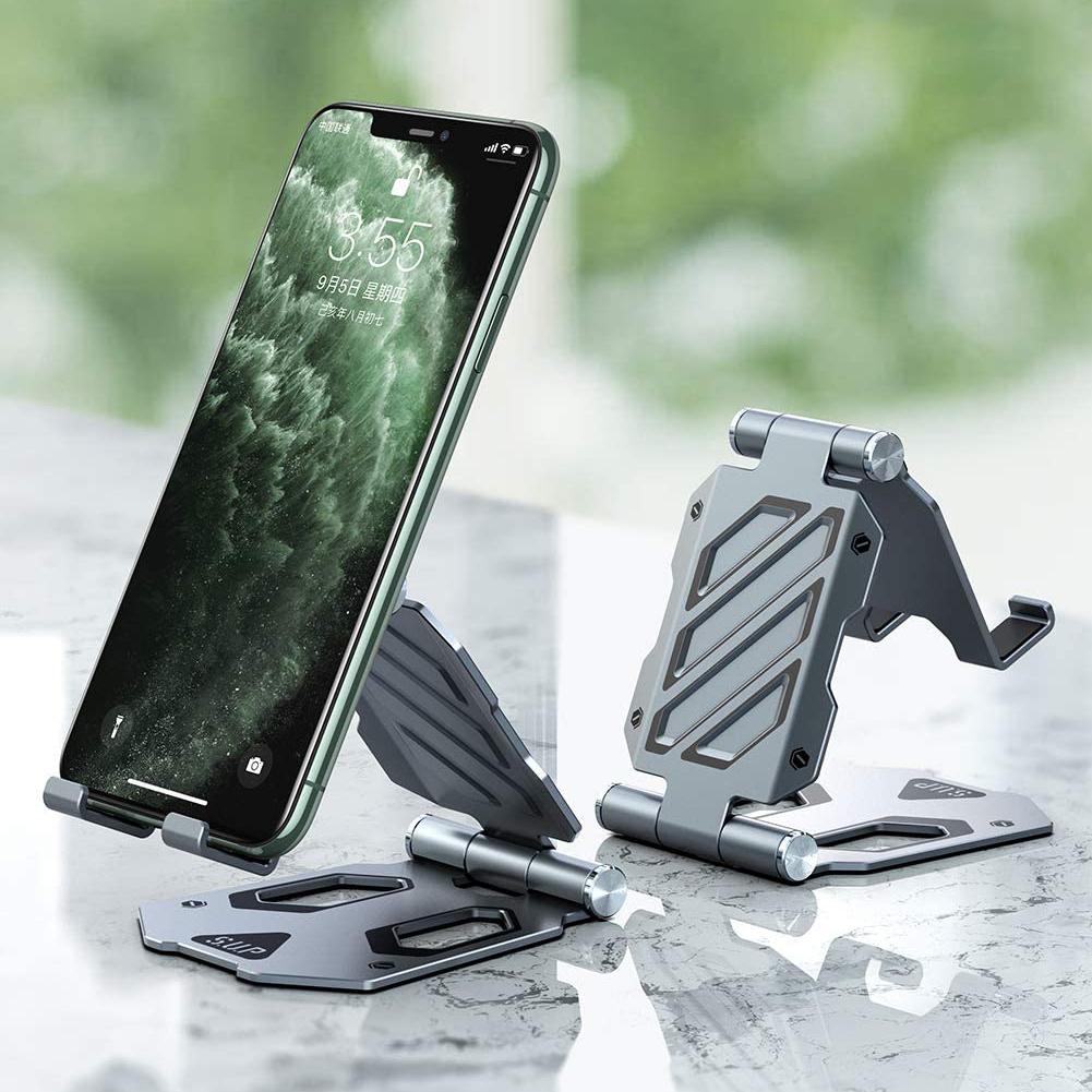 SUPCASE Portable Adjustable Desk Aluminum Mount Holder Dock for Mobile Smartphone iPhone Galaxy Huawei Oneplus Google