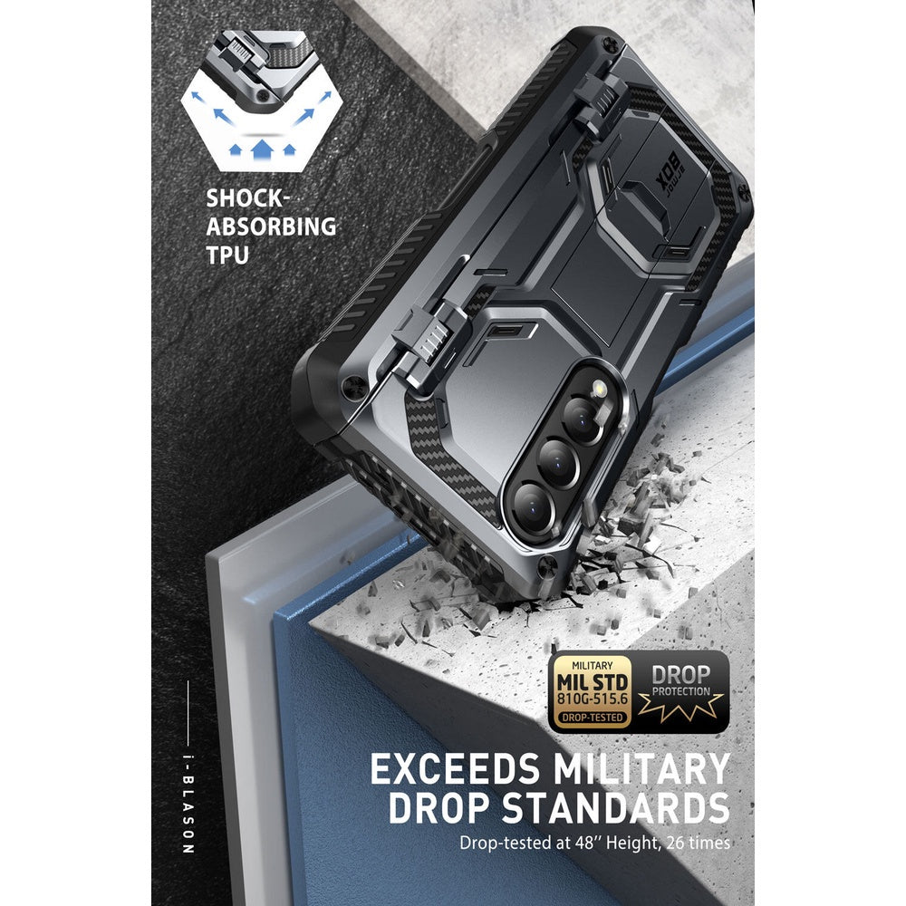 i-Blason Armorbox Case for Samsung Galaxy Z Fold 4Pen Holder & Kickstand, Full Body Protective Built-in Screen Protector