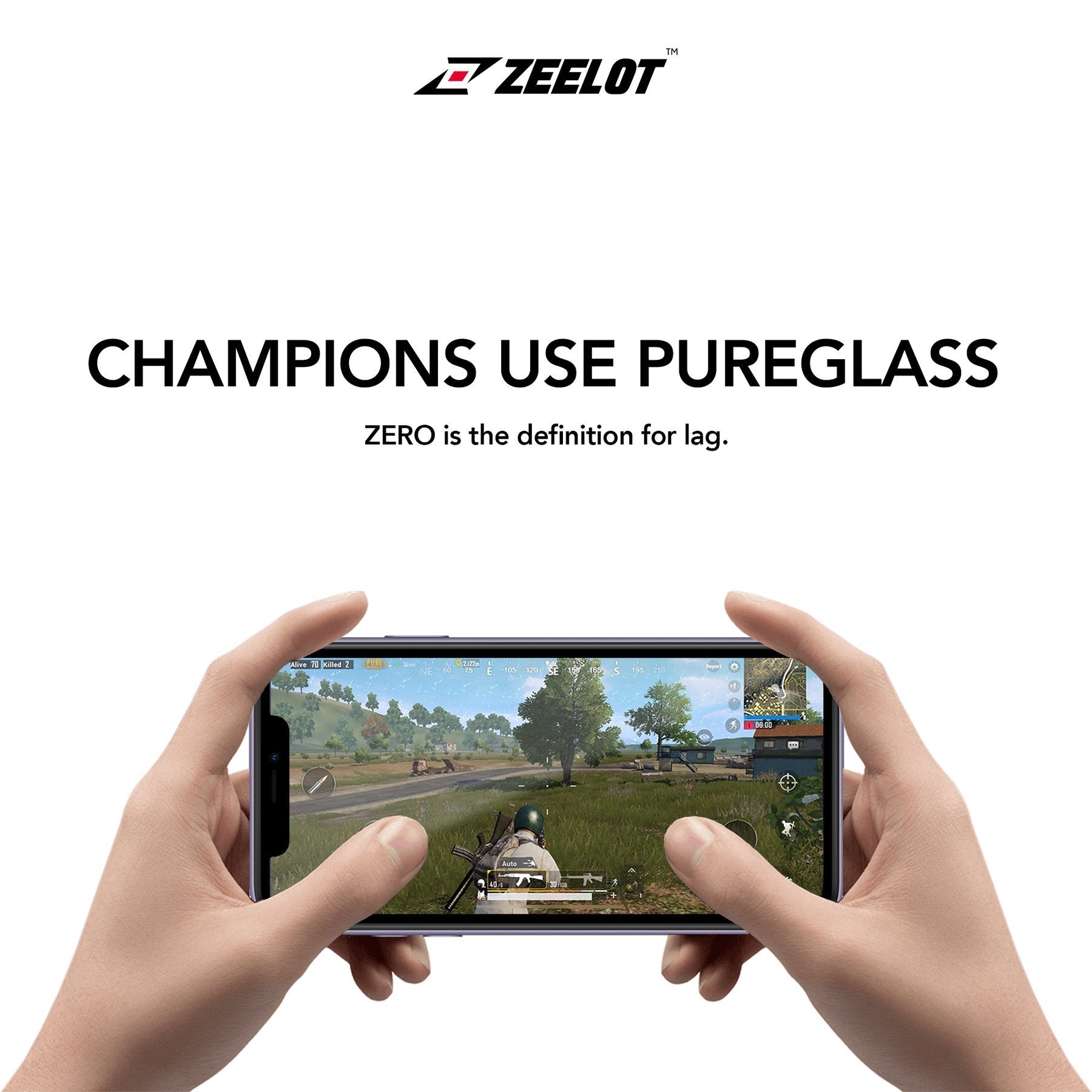 ZEELOT Huawei P40 PureGlass 2.5D Clear Tempered Glass Screen Protector