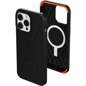 UAG Civilian Magsafe Black Case Compatible for iPhone 14 Pro Max Build-in Magnet MagSafe Charging Sleek Ultra
