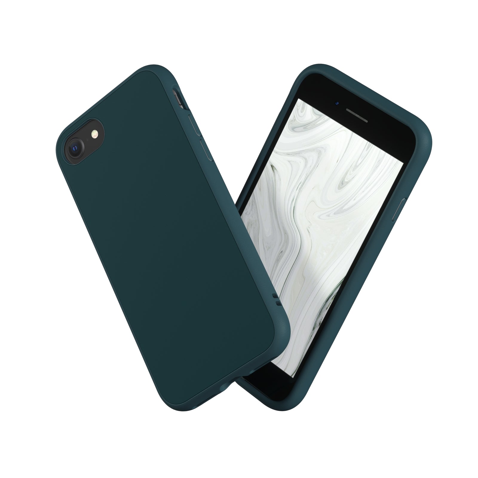 RhinoShield SolidSuit Dark Teal iPhoneSE(2020)/8/7/Plus Shock Absorbent Case, Premium Matte Finish 3.5M/11ft Drop Protection Case