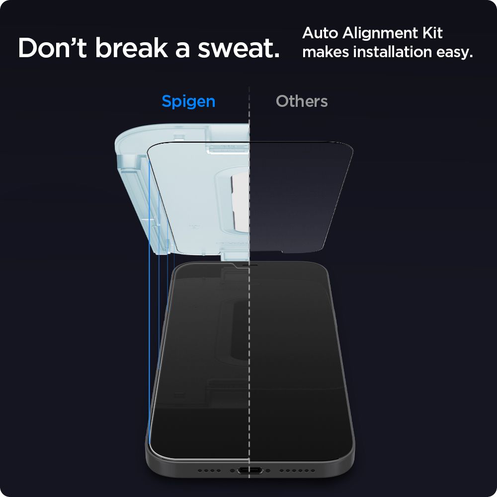 Spigen iPhone 12 / Pro / Pro Max Glas.tR EZ Fit Screen Protector [2 Pack]