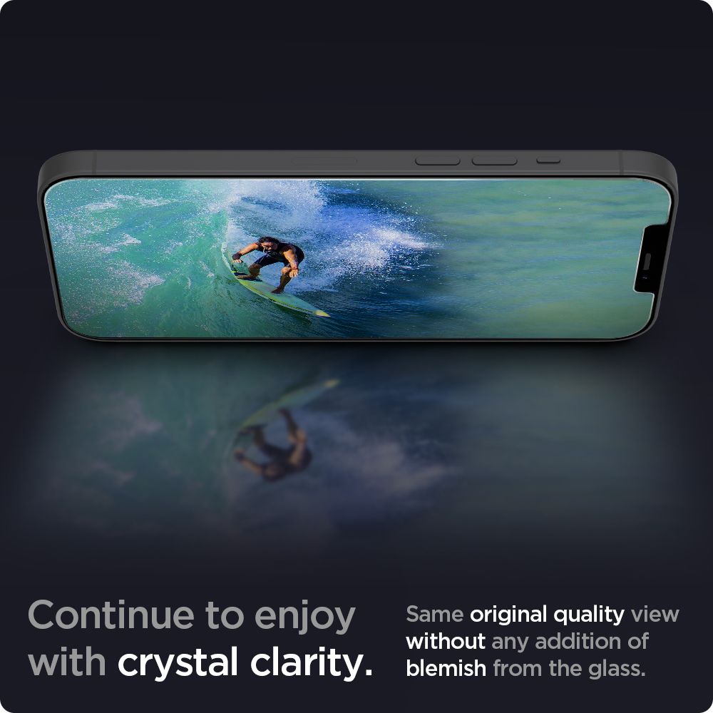 Spigen iPhone 12 / Pro / Pro Max Glas.tR EZ Fit Screen Protector [2 Pack]