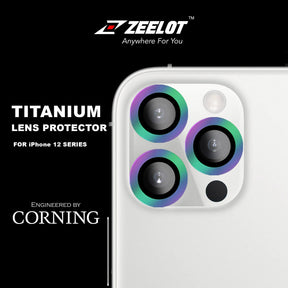 ZEELOT Lens Protector iPhone 12 Pro Max Titanium Steel with Corning Glass Lens Protector