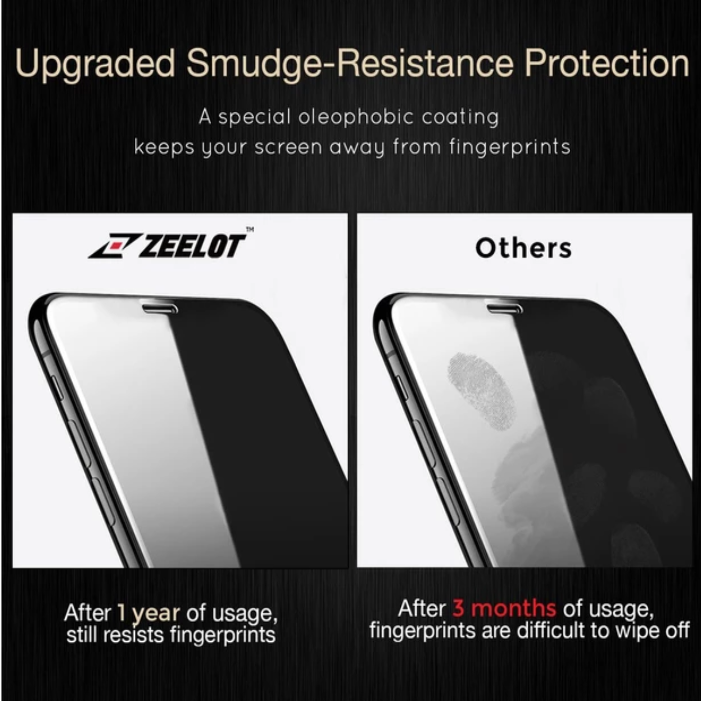 ZEELOT iPhone 11 / Pro / Pro Max / XS / XS Max / XR PureGlass Steel Wire 2.5D Clear Tempered Glass Screen Protector
