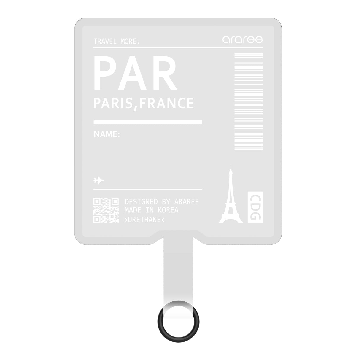 Araree TAG HOLDER External Strap Hole, Regardless of Smartphone Models, Strap Holder that Can Be Attached with External Strap Holes