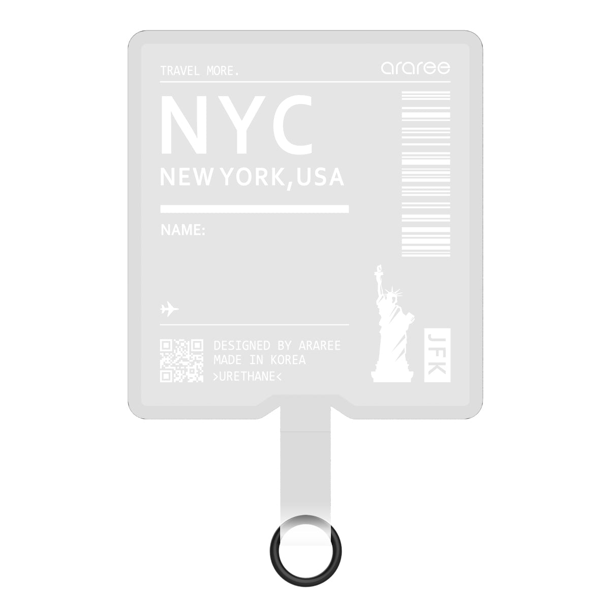 Araree TAG HOLDER External Strap Hole, Regardless of Smartphone Models, Strap Holder that Can Be Attached with External Strap Holes