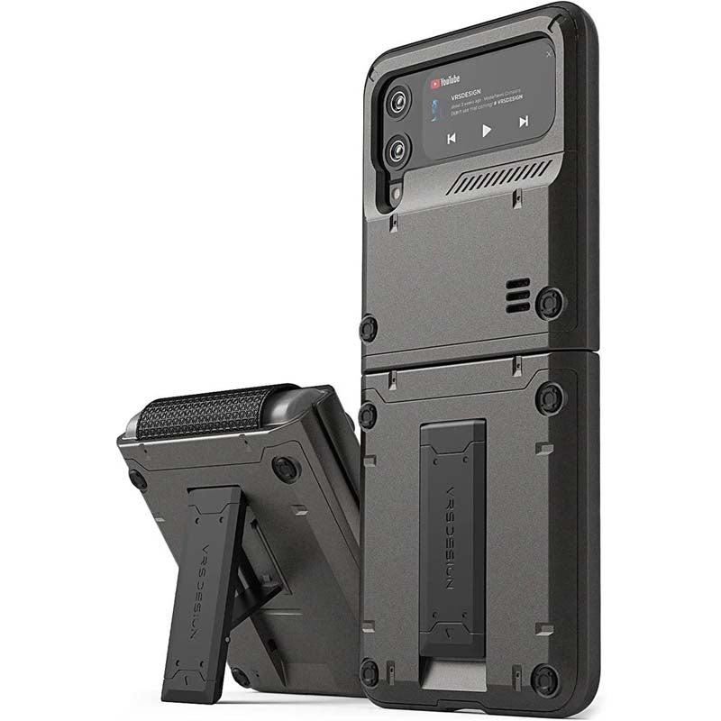 VRS Design QuickStand Active for Galaxy Z Flip 3, Sturdy Kickstand Case Compatible with Galaxy Z Flip 3 (2021)