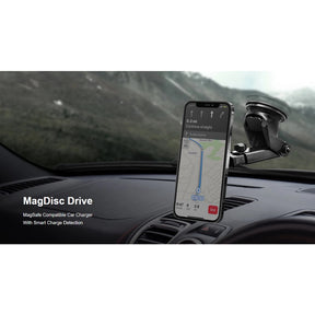 ENERGEA MagDisc Drive Magnetic Wireless Car Charger Airvent / Dashboard / Windscreen Mount