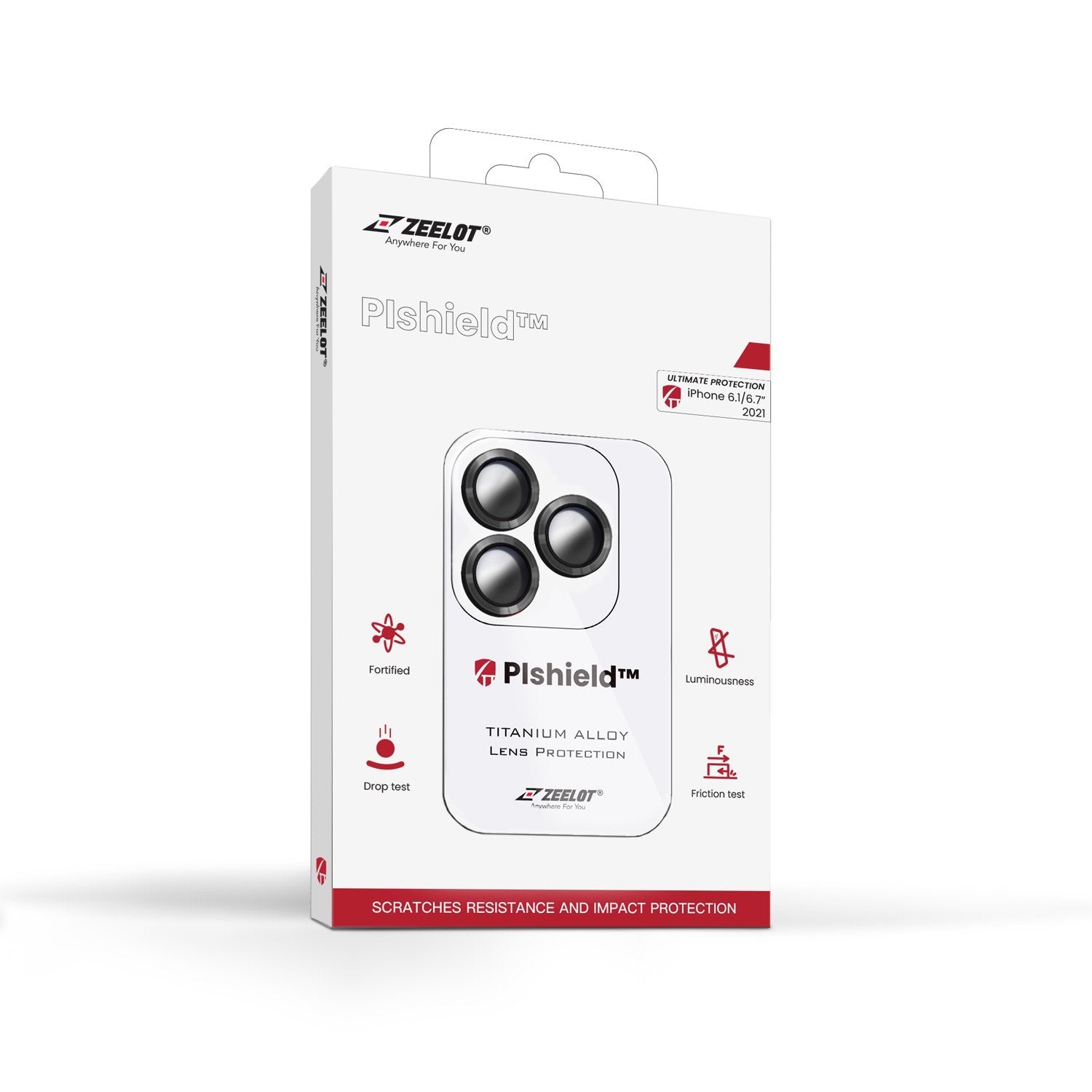 ZEELOT PIshield iPhone 13 / Pro / Pro Max / Mini Titanium Alloy Camera Lens Protector