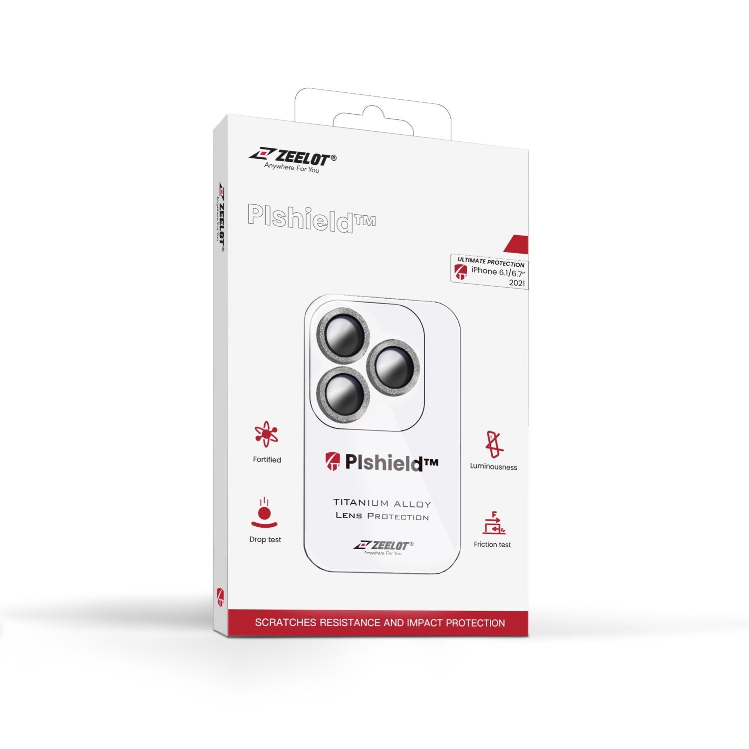 ZEELOT PIshield iPhone 13 / Pro / Pro Max / Mini Titanium Alloy Camera Lens Protector